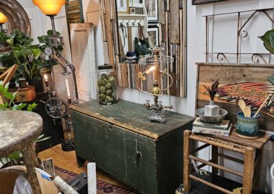 Cozy vintage interior design of antique shop