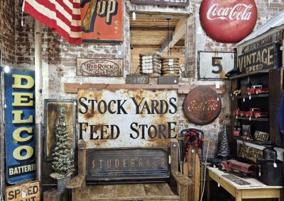 Vintage shop interior with classic American memorabilia