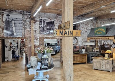 Vintage store interior with Main Street sign